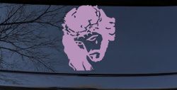 Jesus with tear Christian Car or Truck Window Vinyl Decal Sticker (Lilac)