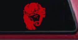 Jesus with tear Christian Car or Truck Window Decal Sticker (Red)