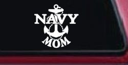 Navy Mom Military Car or Truck Window Decal Sticker