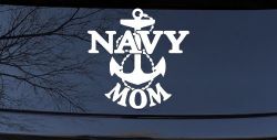 Navy Mom Military Car or Truck Window Decal Sticker