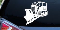 Rome Plow Bulldozer Military Car or Truck Window Decal Sticker