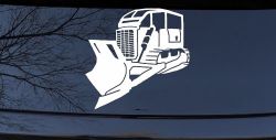 Rome Plow Bulldozer Military Car or Truck Window Decal Sticker