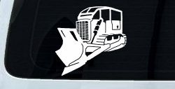 Rome Plow Bulldozer Military Car or Truck Window Decal Sticker
