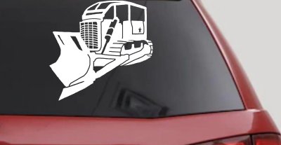 Rome Plow Bulldozer Military Decal Sticker - Car Truck Window Vinyl