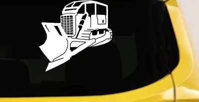 Rome Plow Bulldozer Military Decal Sticker - Car Truck Window Vinyl