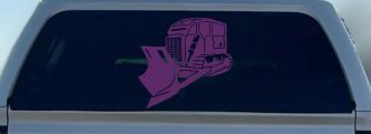 Rome Plow Bulldozer Military Car or Truck Window Decal Sticker (Violet)