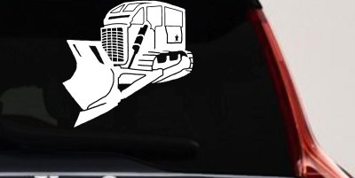 Rome Plow Bulldozer Military Decal Sticker for Car Truck Window