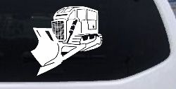 Rome Plow Bulldozer Military Car or Truck Window Decal Sticker