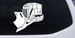 Rome Plow Bulldozer Military Car or Truck Window Decal Sticker