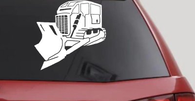 Rome Plow Bulldozer Military Decal Sticker for Car Truck Window
