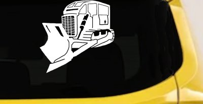 Rome Plow Bulldozer Military Decal Sticker for Car Truck Window