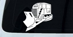 Rome Plow Bulldozer Military Car or Truck Window Decal Sticker