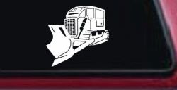 Rome Plow Bulldozer Military Car or Truck Window Decal Sticker