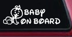 Baby On Board Car or Truck Window Decal Sticker