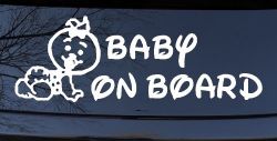 Baby On Board Car or Truck Window Decal Sticker