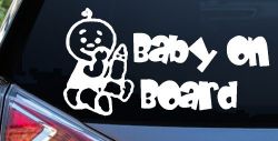 Baby On Board (Boy) Car or Truck Window Decal Sticker