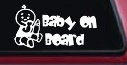 Baby On Board (Boy) Car or Truck Window Decal Sticker