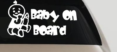 Baby On Board Boy Car Window Decal Sticker - Safety & Style