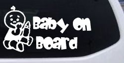Baby On Board (Boy) Car or Truck Window Decal Sticker