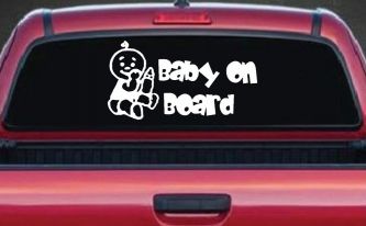 Baby On Board (Boy) Car or Truck Window Decal Sticker