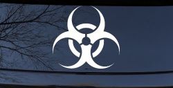 Bio Hazard Warning Car or Truck Window Decal Sticker