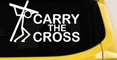 Christian Cross Car Decal Sticker Faith Window Vinyl for Trucks