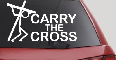Christian Cross Car Decal Sticker Faith Window Vinyl for Trucks
