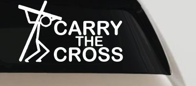 Christian Cross Car Decal Sticker Faith Window Vinyl for Trucks
