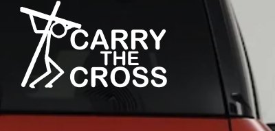 Christian Cross Car Decal Sticker Faith Window Vinyl for Trucks