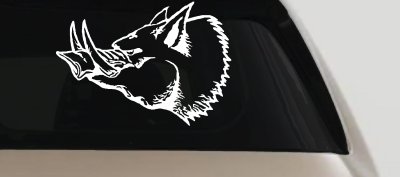 Wild Boar Hog Hunting Decal Sticker Car Truck Window Vinyl
