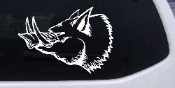Wild Boar Hog Hunting Car or Truck Window Decal Sticker
