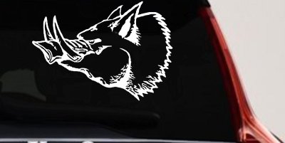 Wild Boar Hog Hunting Decal Sticker Car Truck Window Vinyl