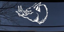 Wild Boar Hog Hunting Car or Truck Window Decal Sticker