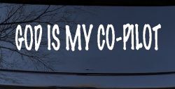 God Is My Co Pilot Christian Car or Truck Window Decal Sticker
