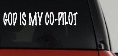 God Is My Co Pilot Car Truck Vinyl Decal Sticker Christian Faith