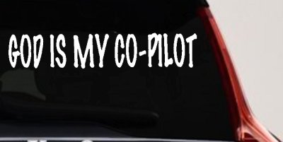 God Is My Co Pilot Car Truck Vinyl Decal Sticker Christian Faith