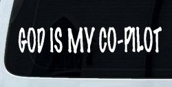 God Is My Co Pilot Christian Car or Truck Window Decal Sticker