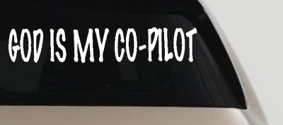 God Is My Co Pilot Car Truck Vinyl Decal Sticker Christian Faith