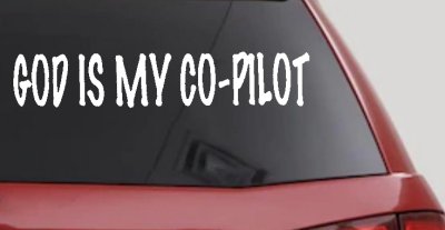 God Is My Co Pilot Car Truck Vinyl Decal Sticker Christian Faith