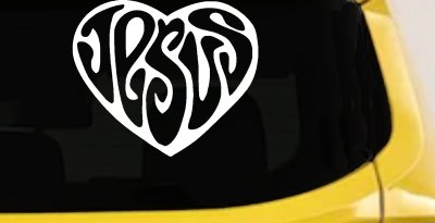Jesus Heart Christian Car Truck Window Decal Sticker Vinyl