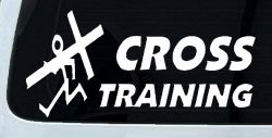 Cross Training Christian Car or Truck Window Decal Sticker