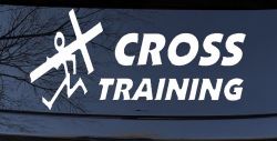 Cross Training Christian Car or Truck Window Decal Sticker