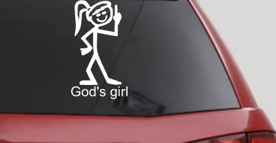 Gods Girl Christian Car Truck Window Vinyl Decal Sticker