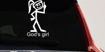 Gods Girl Christian Car Truck Window Vinyl Decal Sticker