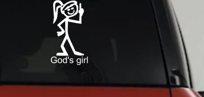 Gods Girl Christian Car Truck Window Vinyl Decal Sticker