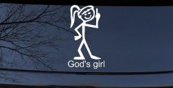 God's Girl Christian Car or Truck Window Decal Sticker