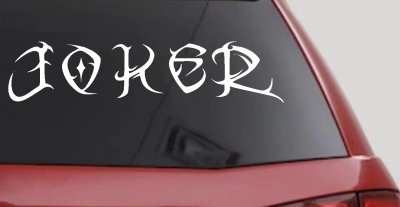 Tribal Joker Biker Decal Sticker for Car Truck Window Vinyl