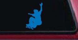 Free Style Skate Boarding Car or Truck Window Decal Sticker (Sky Blue)