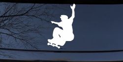 Free Style Skate Boarding Car or Truck Window Decal Sticker
