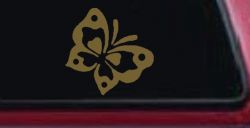 Butterfly Butterflies Car or Truck Window Decal Sticker (Gold)